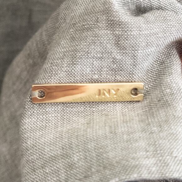 Jones New York Signature Linen Blend Green Sleeveless Tunic Top Size Large - Picture 4 of 6